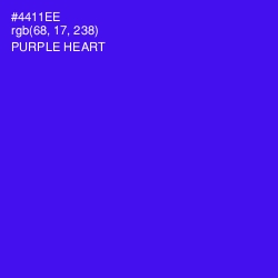 #4411EE - Purple Heart Color Image